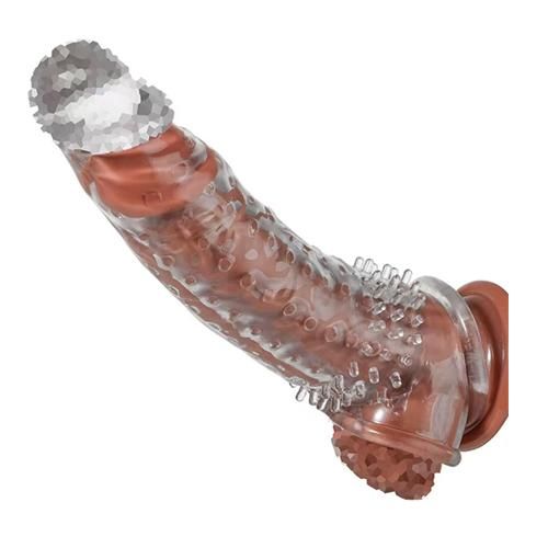 Crystal Penis Sleeve Men Extension Condom Male Penis