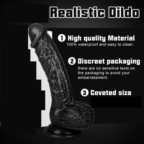Khufuzi Black Dildo Realistic Silicone Dildos Colorful Monster With Base Cock G-Spot Anal Adult Sex Toy