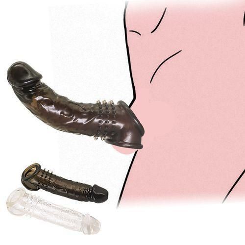 Crystal Penis Sleeve Men Extension Condom Male Penis