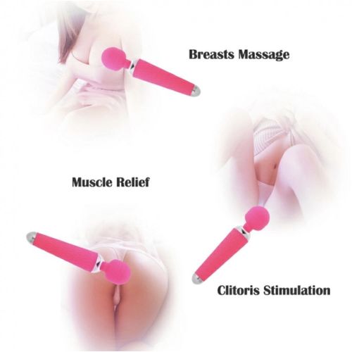 Wand Massager Rechargeable Handheld Cordless Portable Body Vibrator For Women