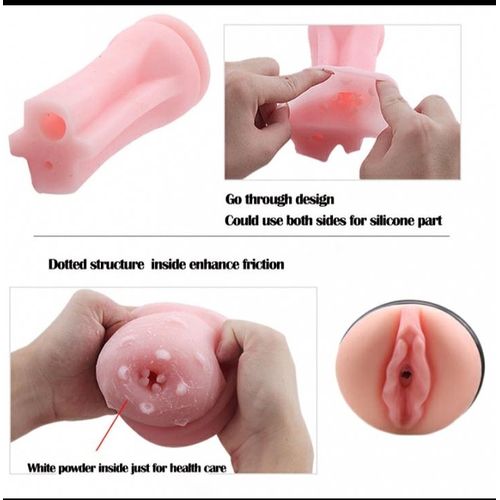 RUNSONE Classic Male Masturbator Cup Bullet Vibrating Flashlight Love Doll Adult Sex Toys For Men